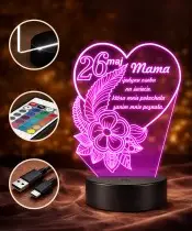 Lampka LED 3D Plexido Prezent na Dzień Matki