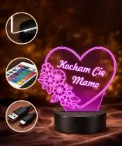 3D Plexido LED Lamp Mother's Day Gift I Love You