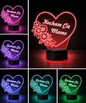Lampka LED 3D Plexido Prezent na Dzień Matki Kocham Cię