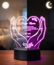 3D-Plexido-LED-Lampe, Geschenk für Mama, Muttertag