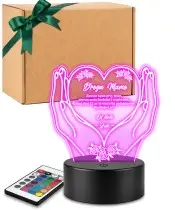 3D-Plexido-LED-Lampe, Geschenk für Mama, Muttertag