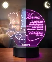 Lampka LED 3D Plexido Upominek dla Mamy na Dzień Matki