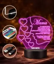 3D Plexido LED Lamp A Gift for Mom on Mother's Day