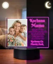 Mother's Day Your Photo LED Lamp Plexido with Print