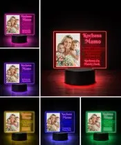 Mother's Day Your Photo LED Lamp Plexido with Print