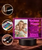 Mother's Day Your Photo LED Lamp Plexido with Print