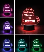3D-Plexido-LED-Lampe, Geschenk für Mama, beste Mama