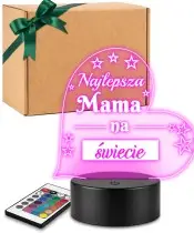 Lampka LED 3D Plexido Prezent dla Mamy Najlepsza Mama
