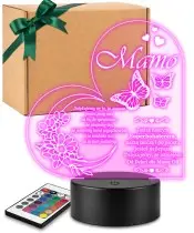 3D Plexido LED Lamp Gift for Mom