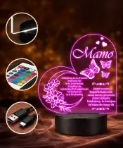 3D Plexido LED Lamp Gift for Mom