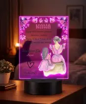 Plexido LED Lamp with Mother's Day Print