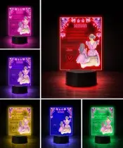 Plexido LED Lamp with Mother's Day Print