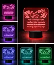 Lampka LED 3D Plexido Prezent na Dzień Matki Życzenia