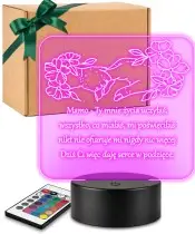 3D-Plexido-LED-Lampe als Geschenk zum Muttertag