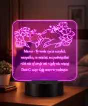 3D Plexido LED Lamp Mother's Day Gift Wishes