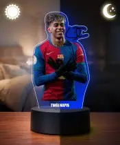 3D-Plexido-LED-Lampe mit UV-Druck Lamine Yamal FC Barcelona