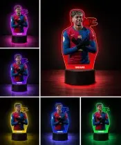 3D Plexido LED Lamp with UV Print Lamine Yamal FC Barcelona