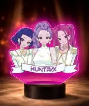 3D K-Pop Huntrix Rumi Mira Zoey LED-Lampe