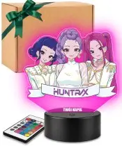 3D K-Pop Huntrix Rumi Mira Zoey LED-Lampe