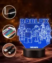 3D LED Lamp Plexido Roblox Characters