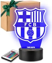 Lampka LED 3D Plexido FC Barcelona