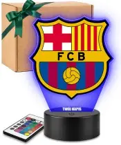 Lampka LED 3D Plexido z Nadrukiem FC Barcelona