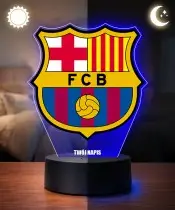 Lampka LED 3D Plexido z Nadrukiem FC Barcelona