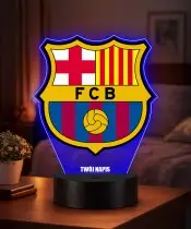 Lampka LED 3D Plexido z Nadrukiem FC Barcelona