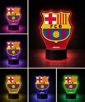 Lampka LED 3D Plexido z Nadrukiem FC Barcelona