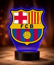 Lampka LED 3D Plexido z Nadrukiem FC Barcelona