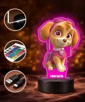 3D LED Plexido Lamp with Paw Patrol Skye Print Fairy Tale