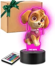 Lampka LED 3D Plexido z Nadrukiem Psi Patrol Skye Bajka