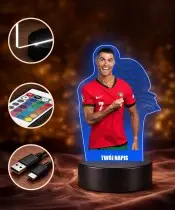 Lampka LED 3D Plexido z Nadrukiem Piłkarz Cristiano Ronaldo