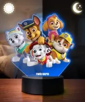 copy of 3D LED Lamp Plexido with UV Print Paw Patrol Chase