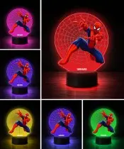 copy of 3D-Plexido-LED-Lampe mit Spiderman-Aufdruck