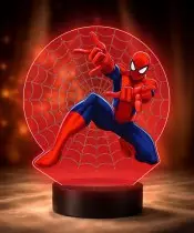 copy of 3D-Plexido-LED-Lampe mit Spiderman-Aufdruck