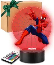 copy of 3D-Plexido-LED-Lampe mit Spiderman-Aufdruck
