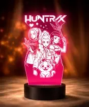 K-pop Demon Hunters Rumi Mira Zoey 3D LED Lamp
