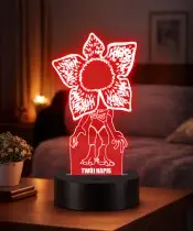 Lampe LED 3D Plexido Demogorgon Stranger Things