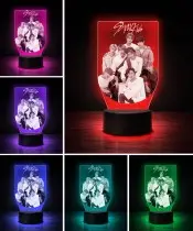 Lampka LED 3D Plexido Prezent dla Fana K-Pop Zespół Stray Kids