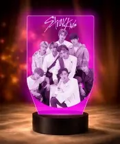 3D Plexido LED Lamp Gift for K-Pop Fan Stray Kids Band
