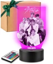 Lampka LED 3D Plexido Prezent dla Fana K-Pop Zespół Stray Kids