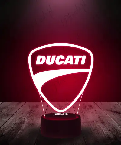 Lampka LED 3D Plexido Ducati Logo - 1