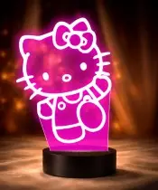 Lampka LED 3D Plexido Hello Kitty Kotek