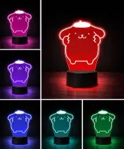 Lampka LED 3D Plexido Hello Kitty Pompompurin