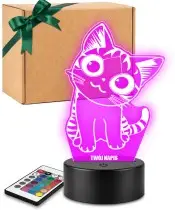 3D Plexido Kitty Pupil LED Lamp