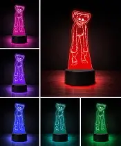 3D Plexido Huggy Wuggy Hug Me LED Lamp