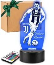 3D Plexido LED Lamp Cristiano Ronaldo