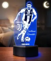 Cristiano Ronaldo 3D Plexido LED-Lampe