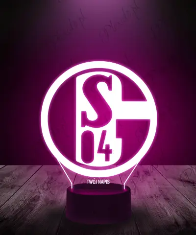 Lampka LED 3D Plexido Fc Shalke - 1